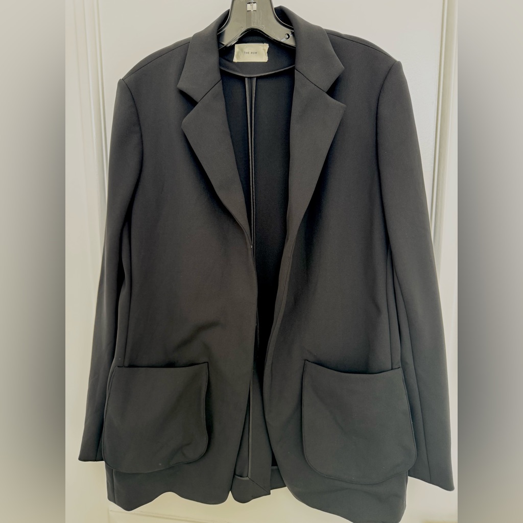 The Row Black Blazer Nylon Jacket